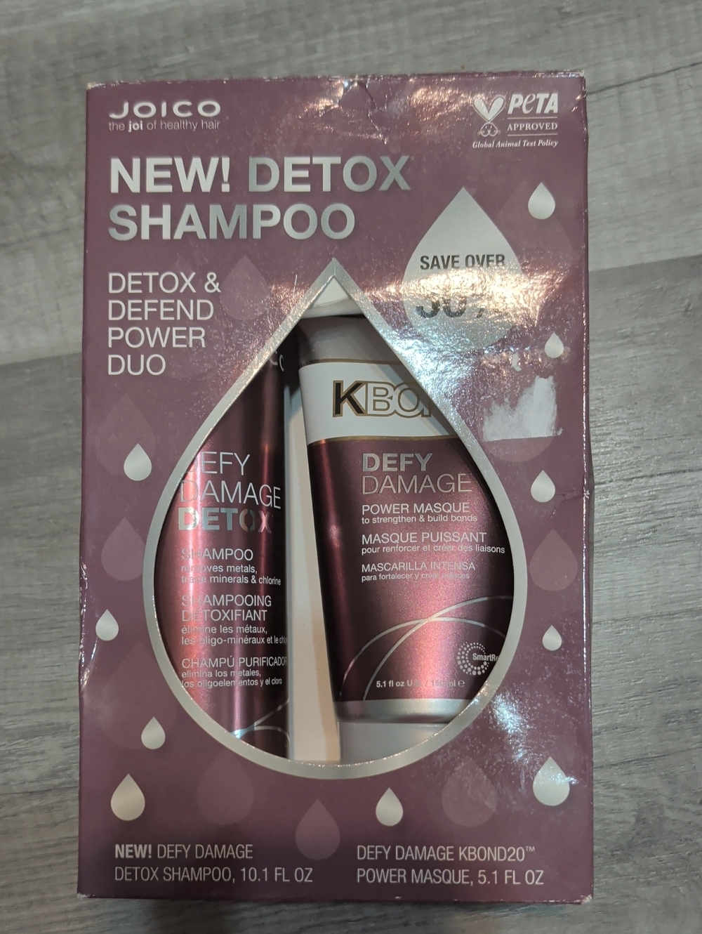 Joico Pink Detox Shampoo & Defy Damage Mask Duo